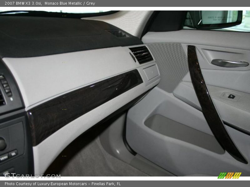 Monaco Blue Metallic / Grey 2007 BMW X3 3.0si