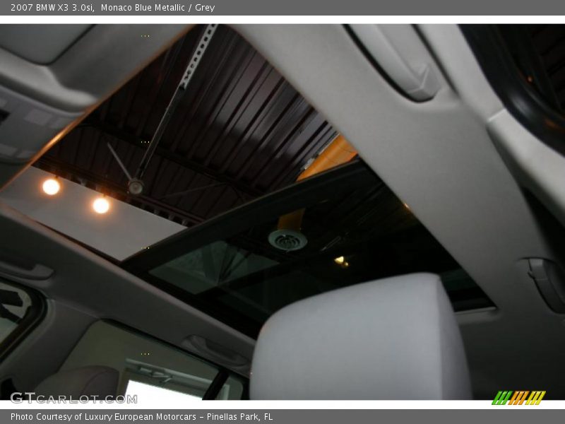 Monaco Blue Metallic / Grey 2007 BMW X3 3.0si