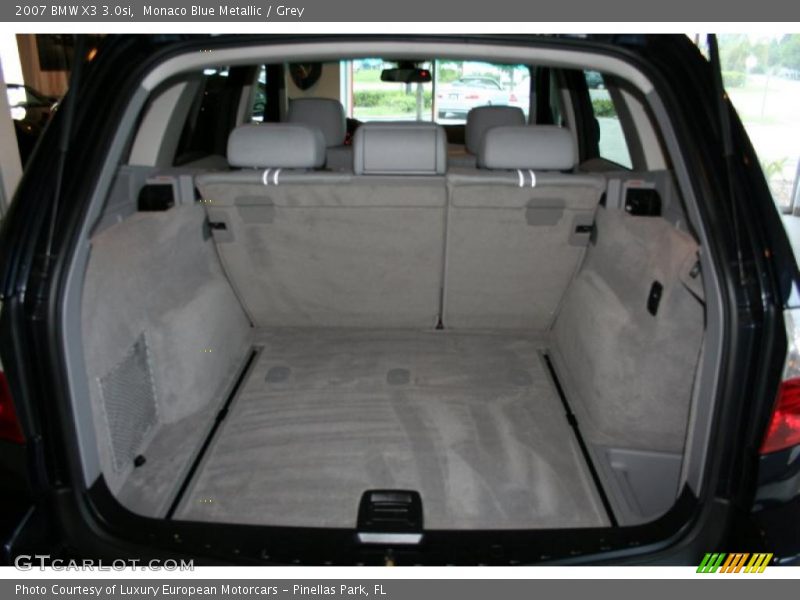 Monaco Blue Metallic / Grey 2007 BMW X3 3.0si