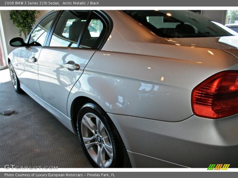 Arctic Metallic / Black 2008 BMW 3 Series 328i Sedan