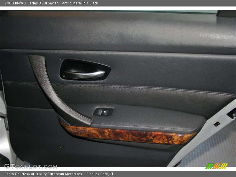Arctic Metallic / Black 2008 BMW 3 Series 328i Sedan