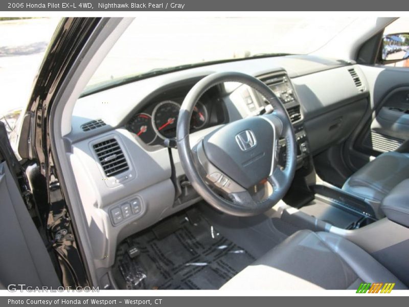 Nighthawk Black Pearl / Gray 2006 Honda Pilot EX-L 4WD