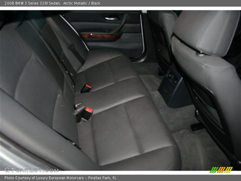 Arctic Metallic / Black 2008 BMW 3 Series 328i Sedan