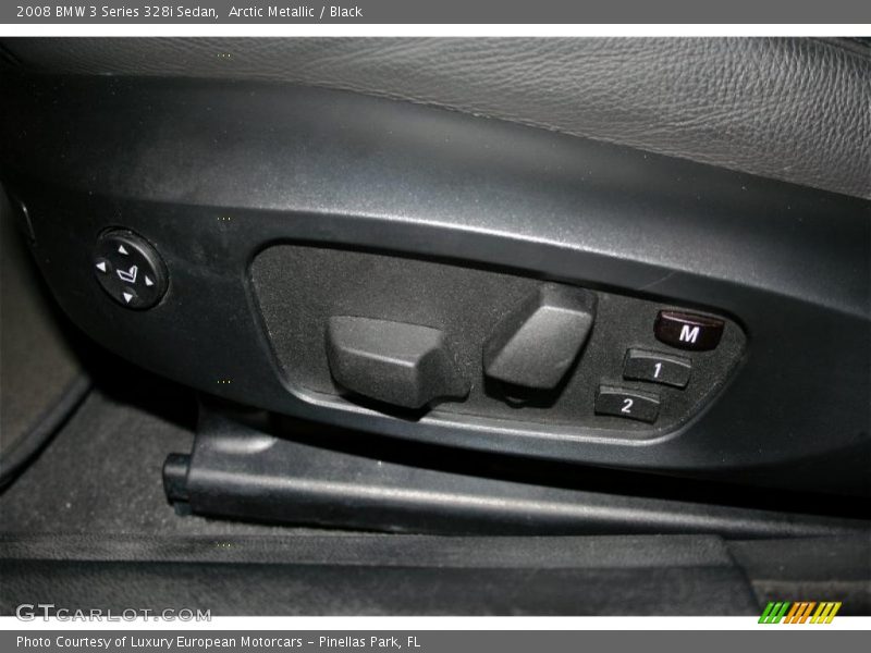 Arctic Metallic / Black 2008 BMW 3 Series 328i Sedan
