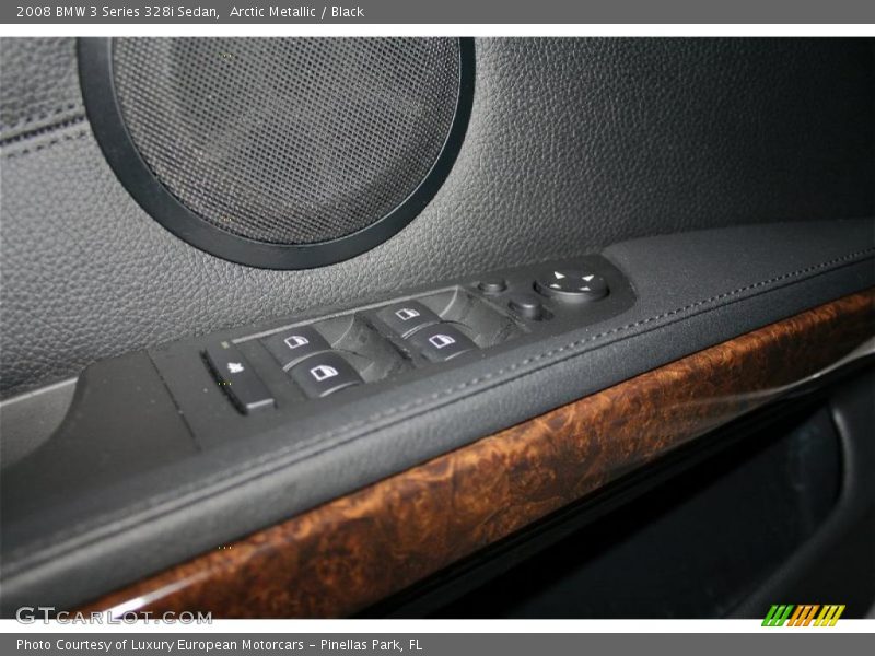 Arctic Metallic / Black 2008 BMW 3 Series 328i Sedan