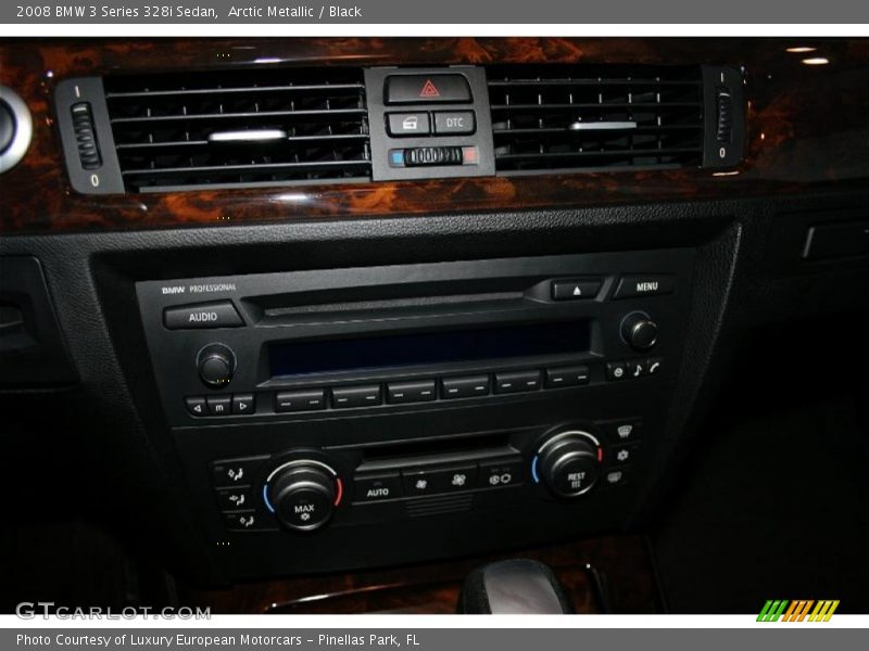 Arctic Metallic / Black 2008 BMW 3 Series 328i Sedan