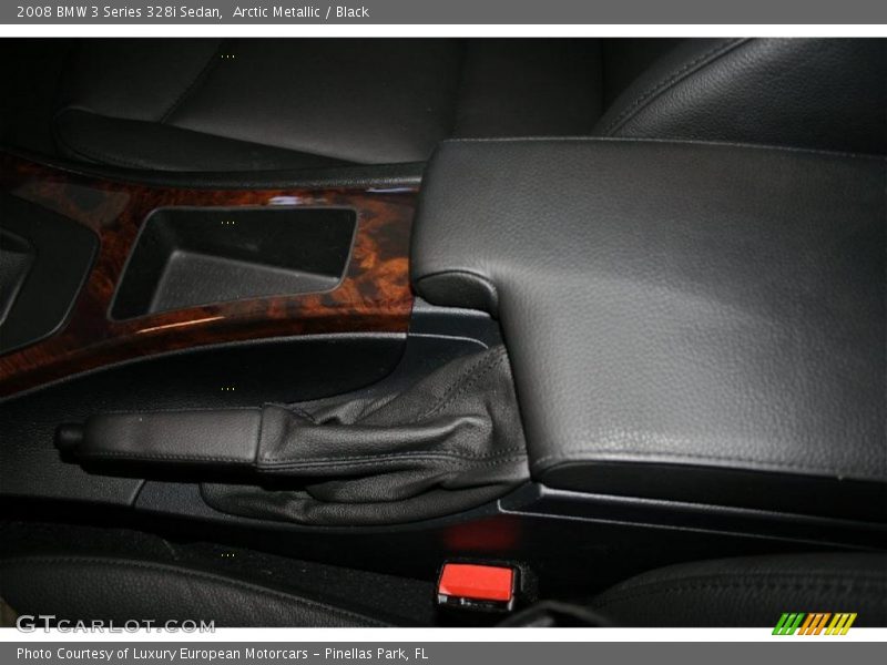 Arctic Metallic / Black 2008 BMW 3 Series 328i Sedan