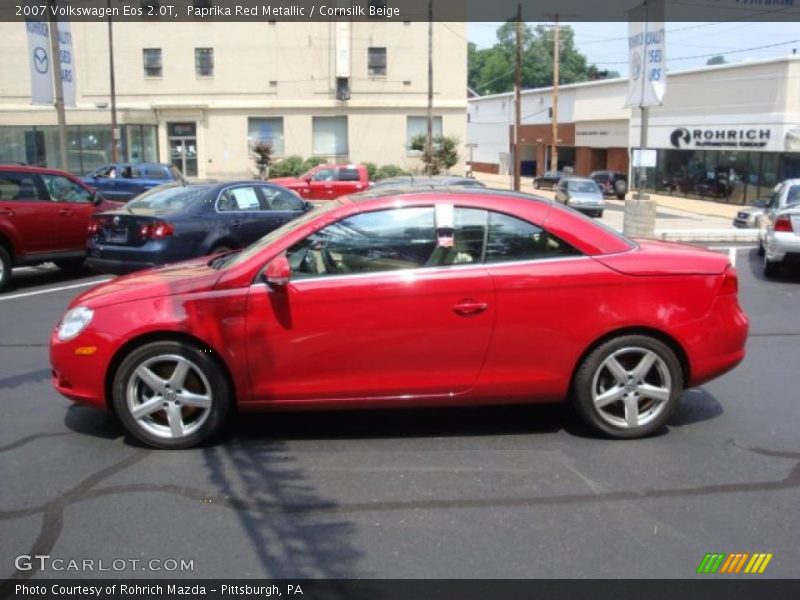 Paprika Red Metallic / Cornsilk Beige 2007 Volkswagen Eos 2.0T