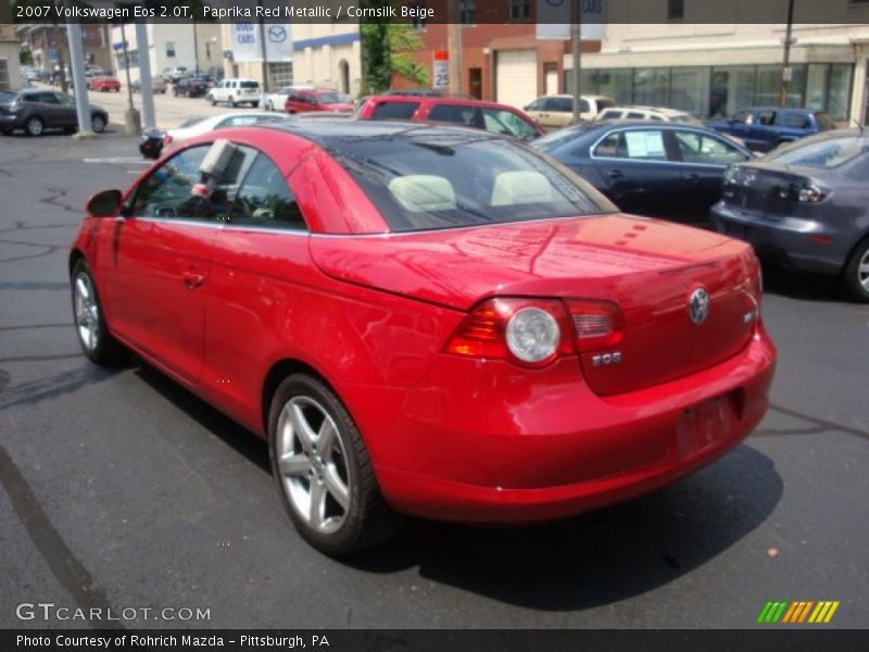 Paprika Red Metallic / Cornsilk Beige 2007 Volkswagen Eos 2.0T