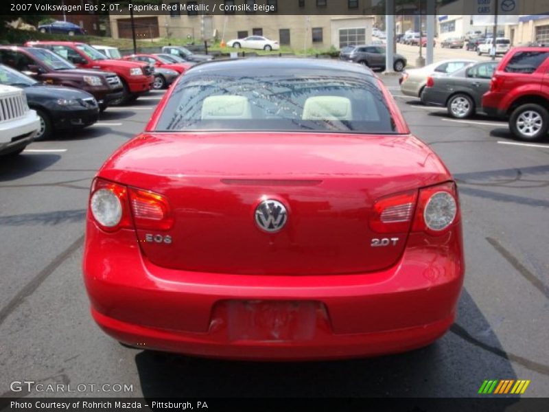 Paprika Red Metallic / Cornsilk Beige 2007 Volkswagen Eos 2.0T