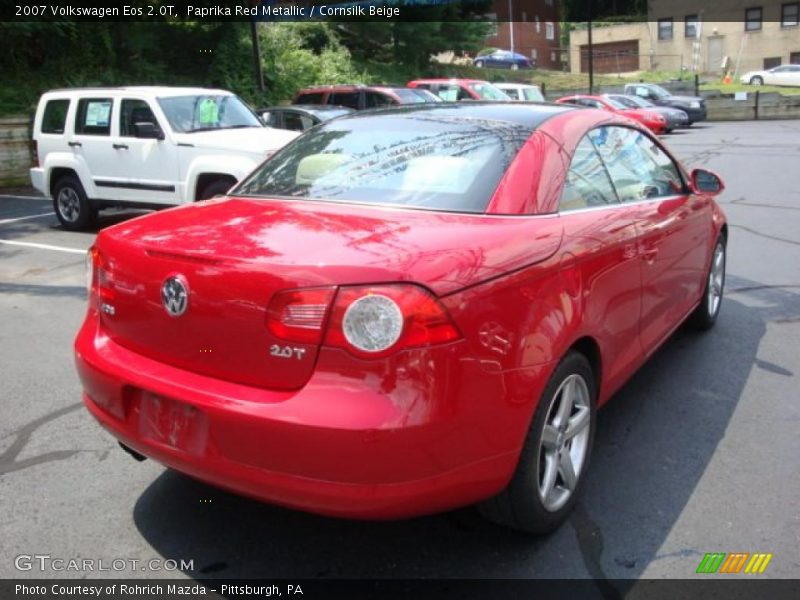 Paprika Red Metallic / Cornsilk Beige 2007 Volkswagen Eos 2.0T