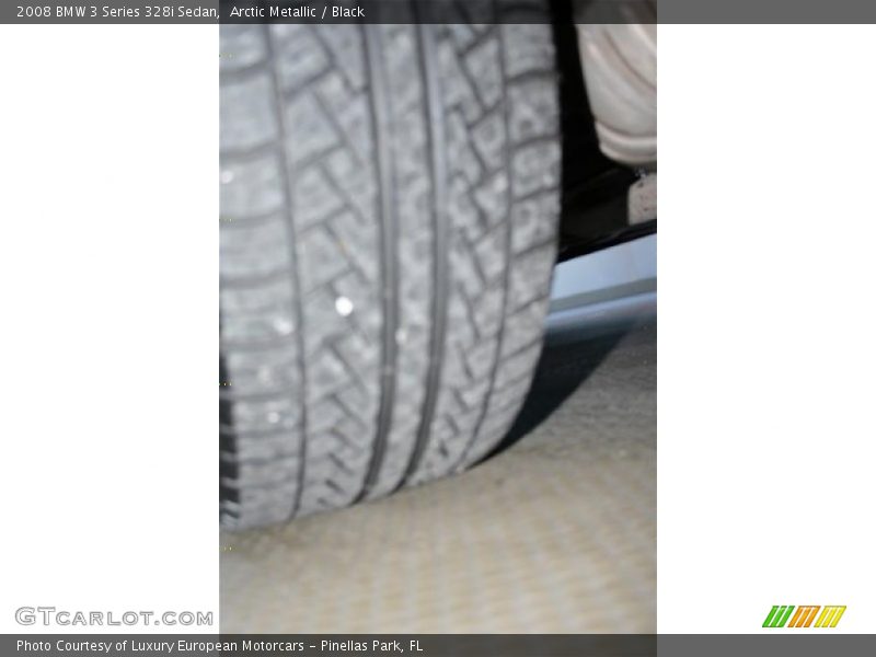 Arctic Metallic / Black 2008 BMW 3 Series 328i Sedan