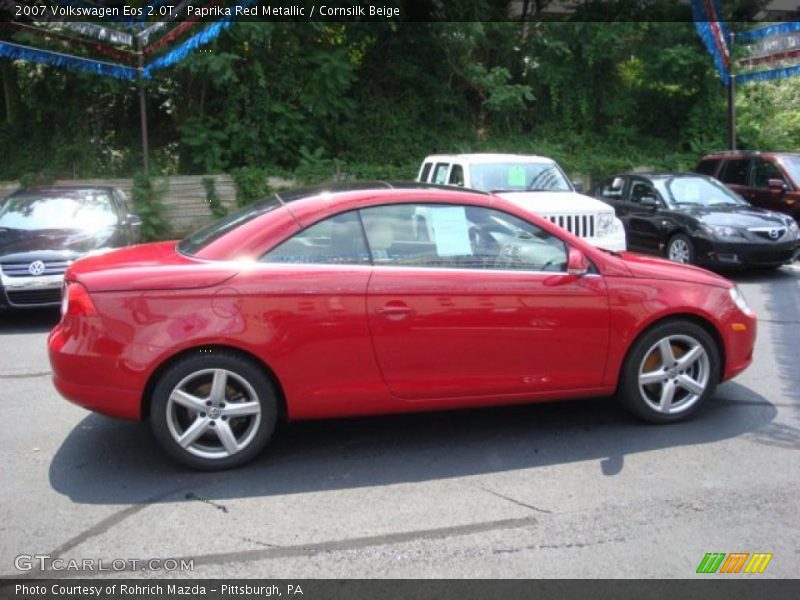 Paprika Red Metallic / Cornsilk Beige 2007 Volkswagen Eos 2.0T