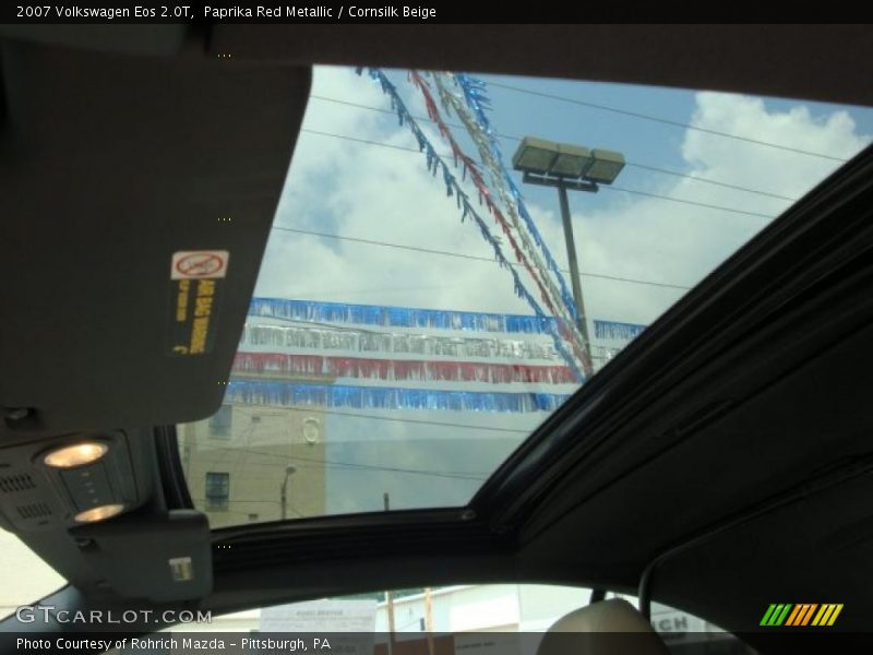 Paprika Red Metallic / Cornsilk Beige 2007 Volkswagen Eos 2.0T