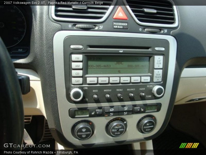 Paprika Red Metallic / Cornsilk Beige 2007 Volkswagen Eos 2.0T