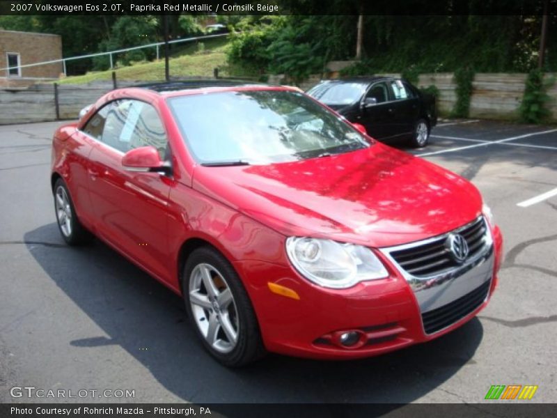 Paprika Red Metallic / Cornsilk Beige 2007 Volkswagen Eos 2.0T