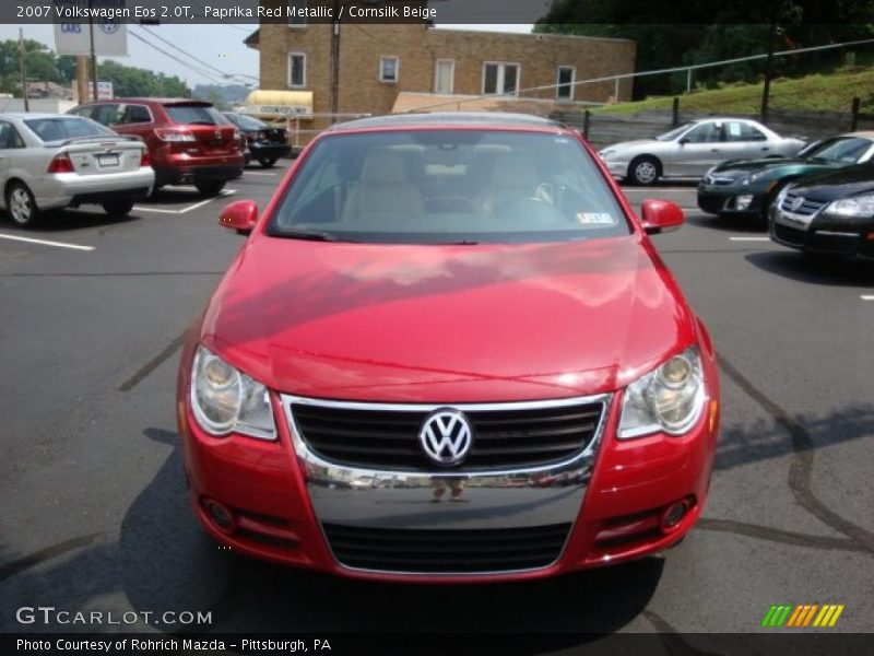 Paprika Red Metallic / Cornsilk Beige 2007 Volkswagen Eos 2.0T