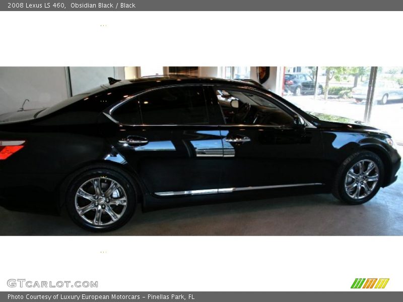 Obsidian Black / Black 2008 Lexus LS 460