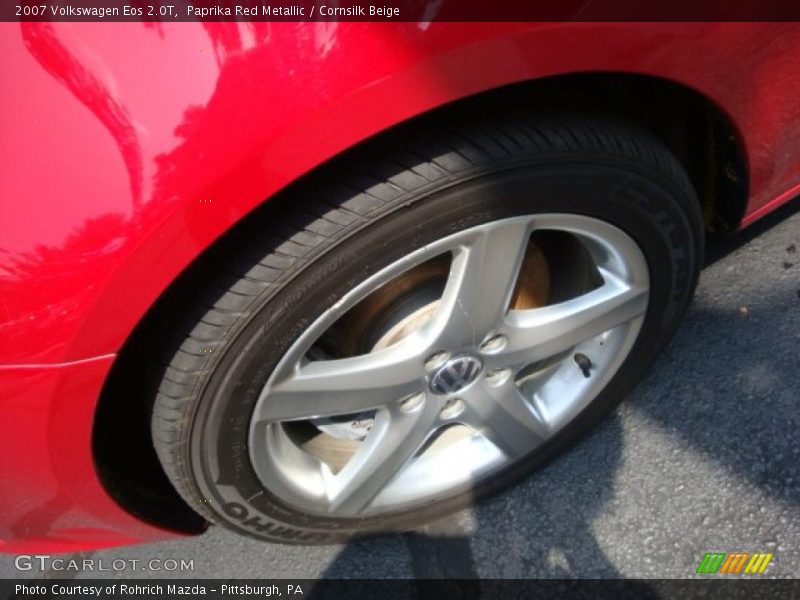 Paprika Red Metallic / Cornsilk Beige 2007 Volkswagen Eos 2.0T