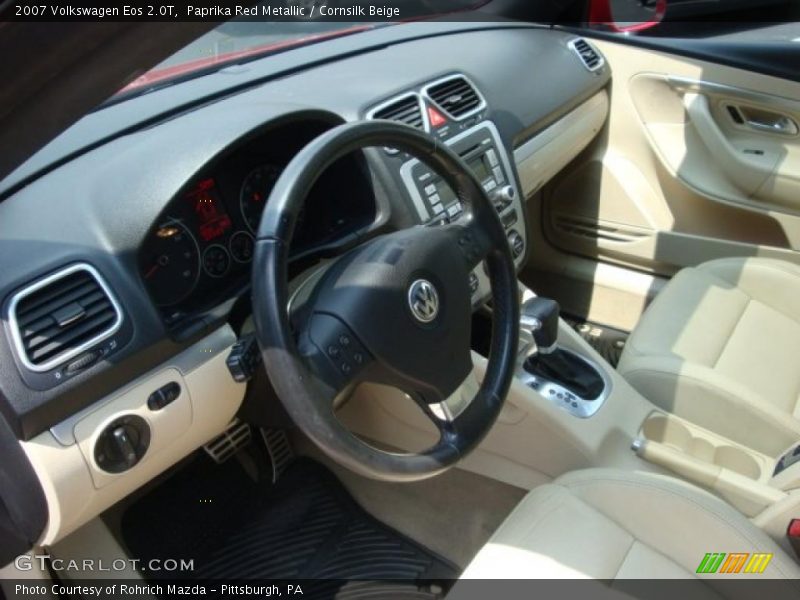 Paprika Red Metallic / Cornsilk Beige 2007 Volkswagen Eos 2.0T