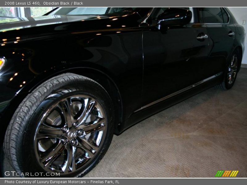 Obsidian Black / Black 2008 Lexus LS 460