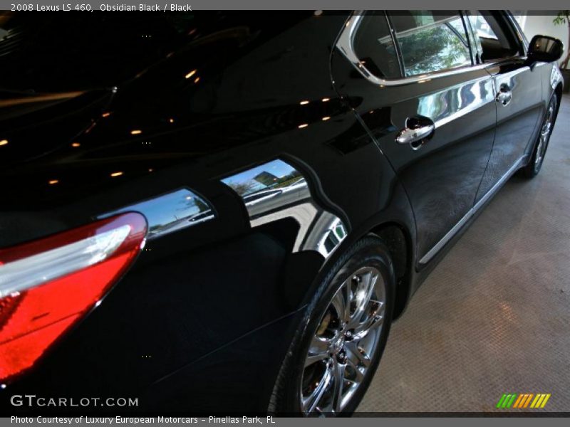 Obsidian Black / Black 2008 Lexus LS 460