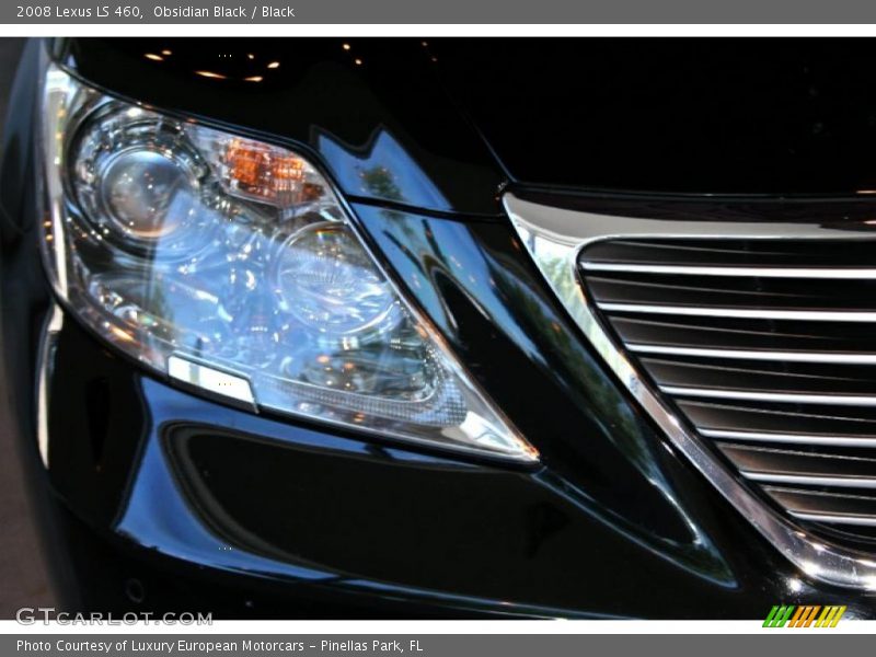 Obsidian Black / Black 2008 Lexus LS 460