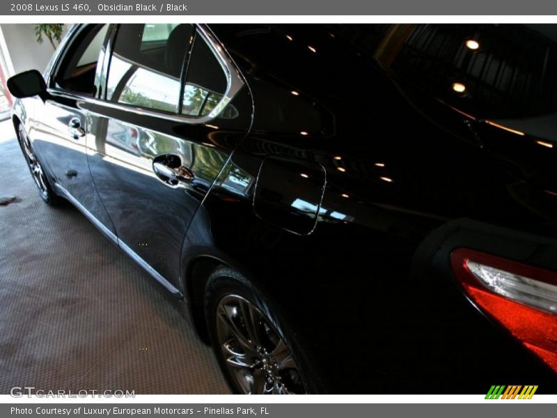 Obsidian Black / Black 2008 Lexus LS 460
