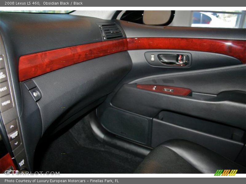 Obsidian Black / Black 2008 Lexus LS 460