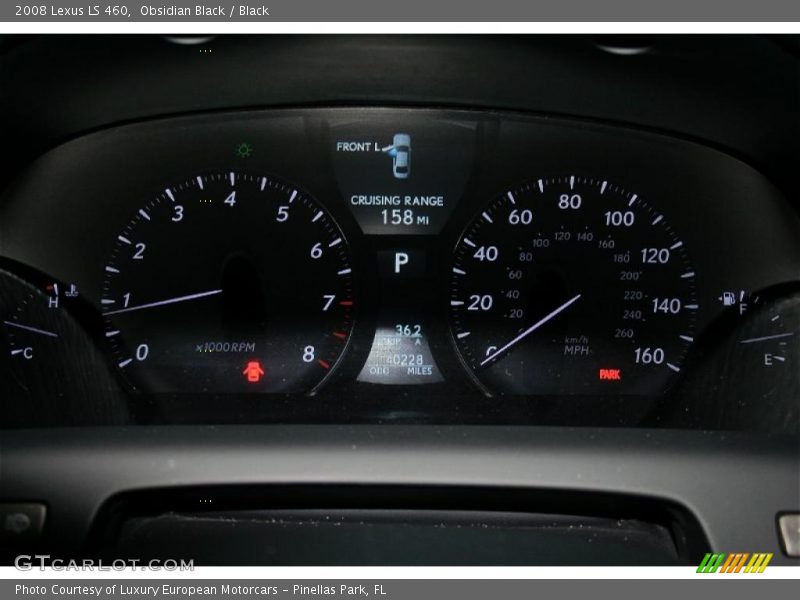 Obsidian Black / Black 2008 Lexus LS 460