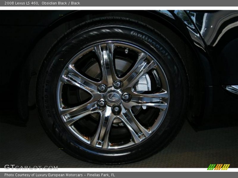 Obsidian Black / Black 2008 Lexus LS 460