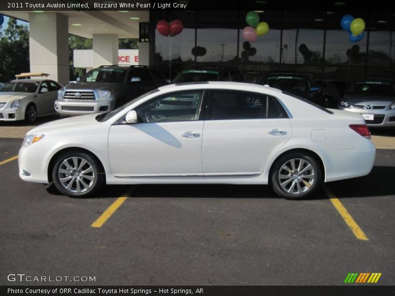 Blizzard White Pearl / Light Gray 2011 Toyota Avalon Limited