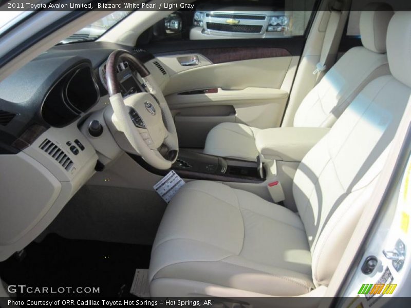 Blizzard White Pearl / Light Gray 2011 Toyota Avalon Limited