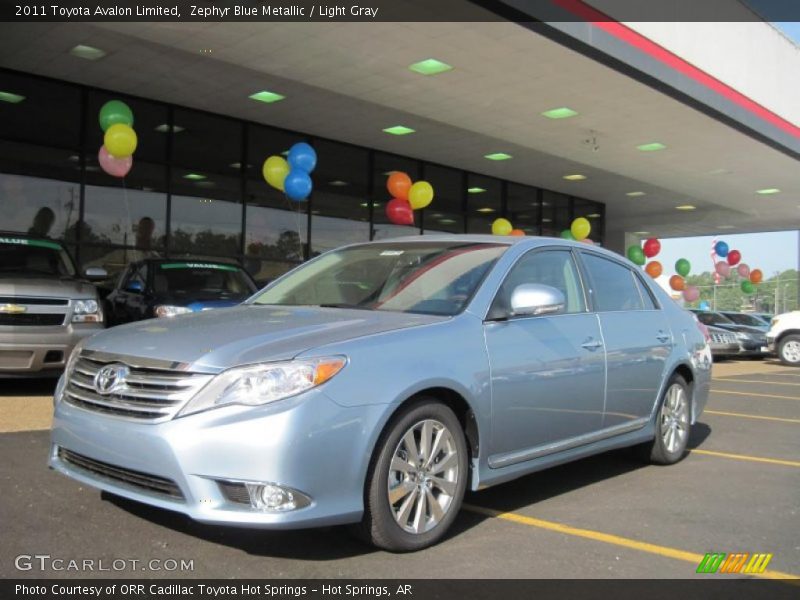 Zephyr Blue Metallic / Light Gray 2011 Toyota Avalon Limited