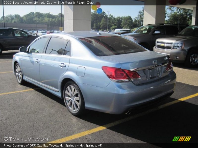 Zephyr Blue Metallic / Light Gray 2011 Toyota Avalon Limited