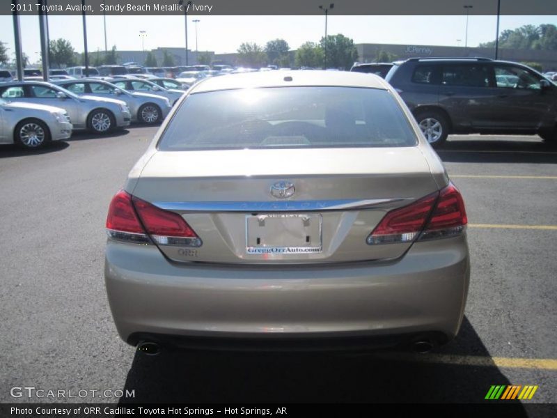 Sandy Beach Metallic / Ivory 2011 Toyota Avalon