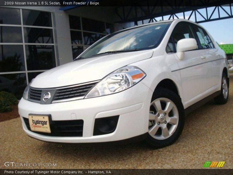 Fresh Powder / Beige 2009 Nissan Versa 1.8 SL Sedan