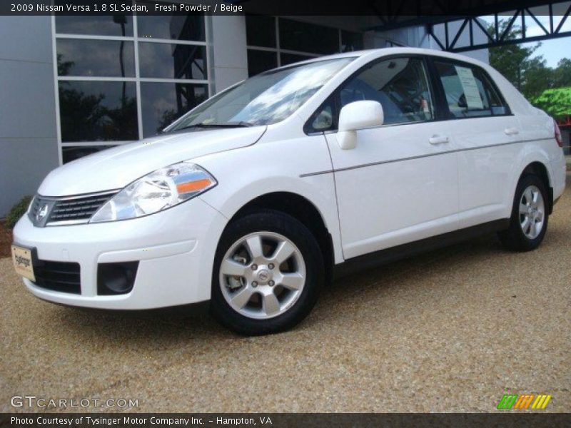 Fresh Powder / Beige 2009 Nissan Versa 1.8 SL Sedan