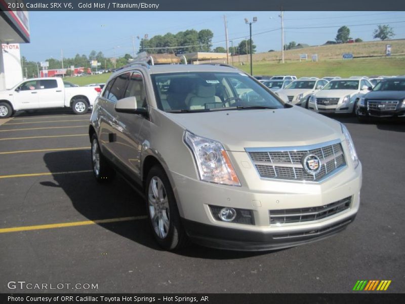 Gold Mist / Titanium/Ebony 2010 Cadillac SRX V6