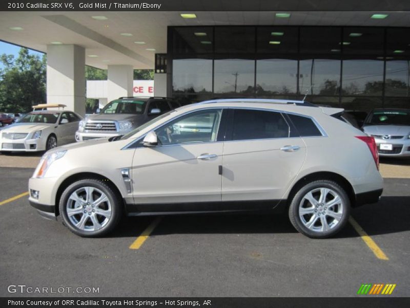Gold Mist / Titanium/Ebony 2010 Cadillac SRX V6
