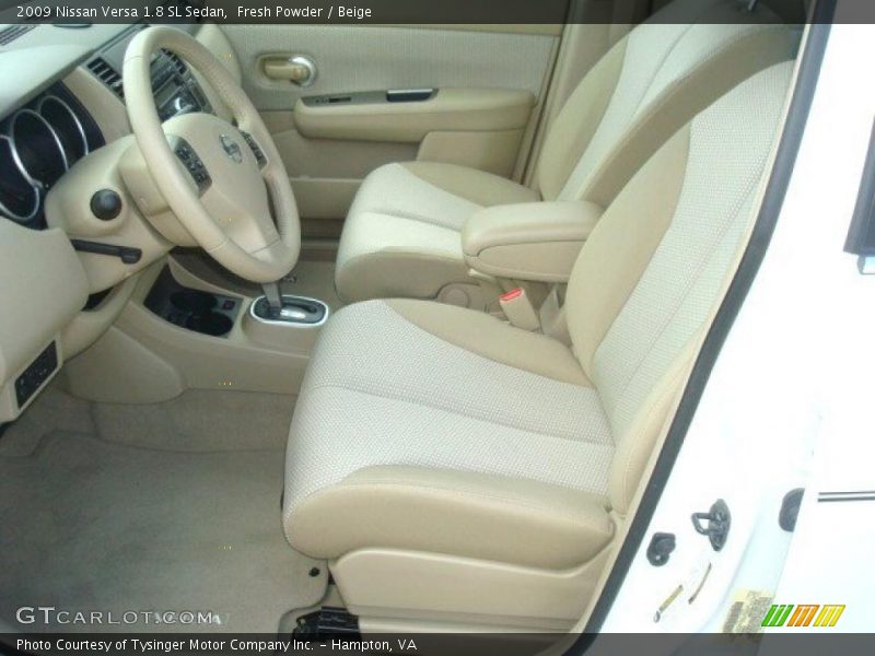 Fresh Powder / Beige 2009 Nissan Versa 1.8 SL Sedan