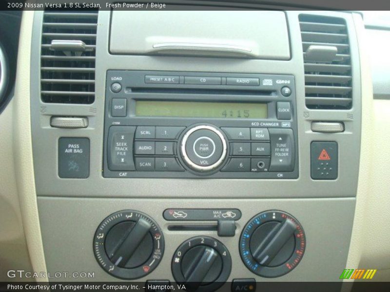 Fresh Powder / Beige 2009 Nissan Versa 1.8 SL Sedan
