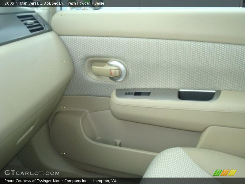 Fresh Powder / Beige 2009 Nissan Versa 1.8 SL Sedan
