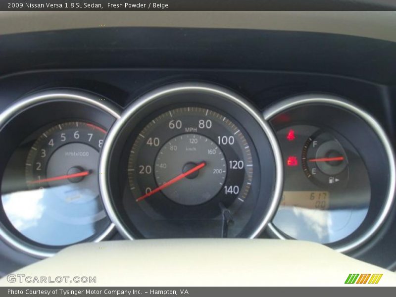 Fresh Powder / Beige 2009 Nissan Versa 1.8 SL Sedan