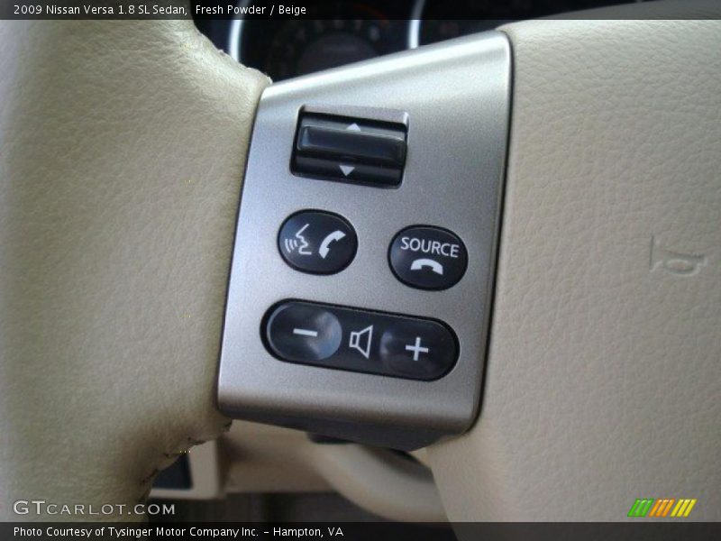 Fresh Powder / Beige 2009 Nissan Versa 1.8 SL Sedan