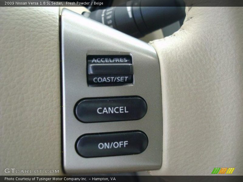 Fresh Powder / Beige 2009 Nissan Versa 1.8 SL Sedan