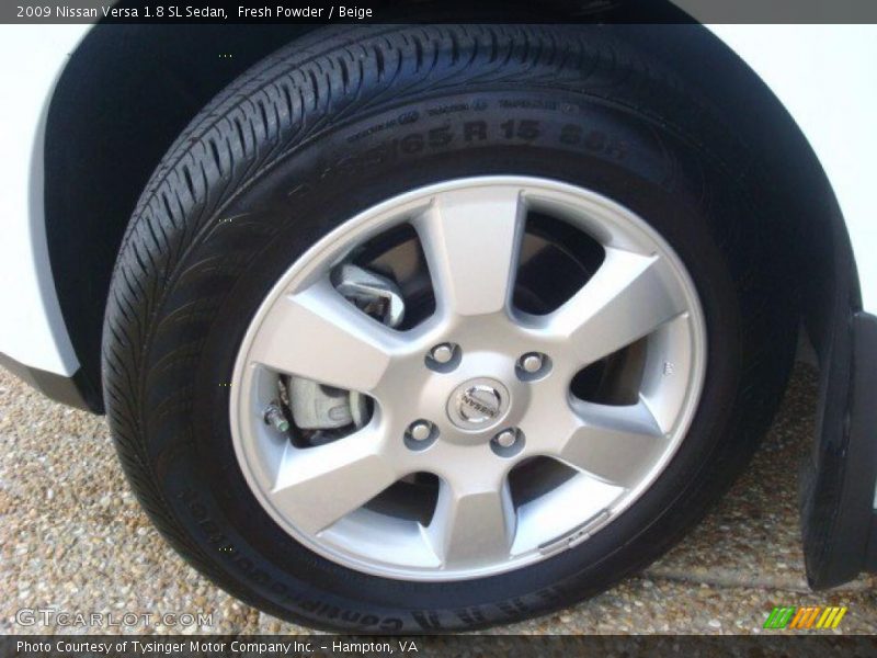 Fresh Powder / Beige 2009 Nissan Versa 1.8 SL Sedan