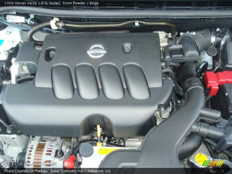Fresh Powder / Beige 2009 Nissan Versa 1.8 SL Sedan