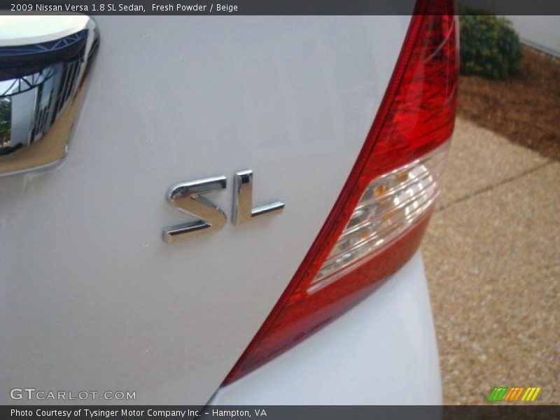 Fresh Powder / Beige 2009 Nissan Versa 1.8 SL Sedan