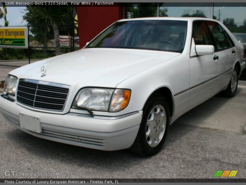 Polar White / Parchment 1996 Mercedes-Benz S 320 Sedan